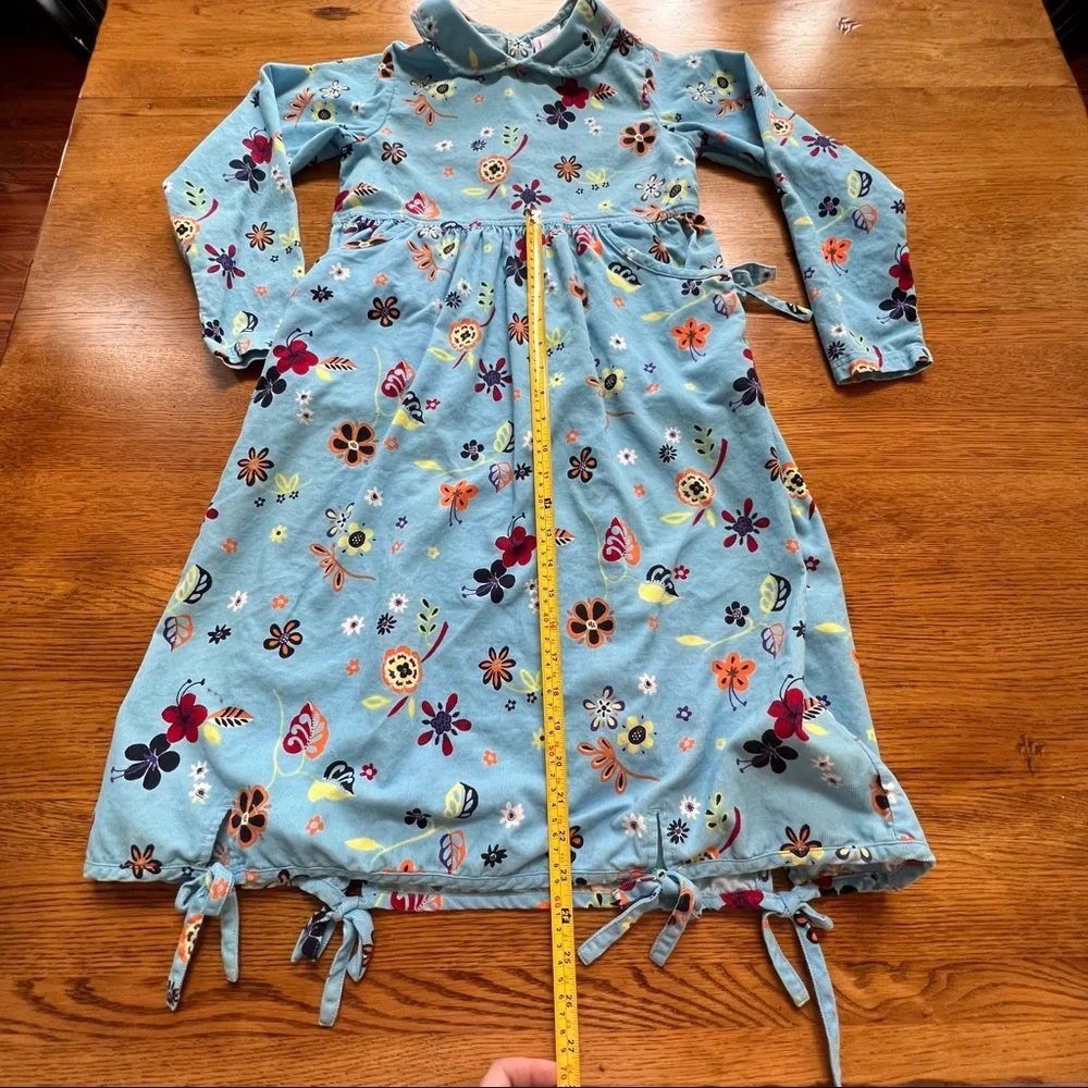 ⭐️ Vintage Hanna Anderson Corduroy Dress Near and Far sz 140 floral print